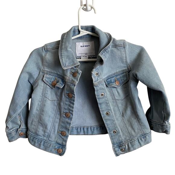Old Navy Blue Denim Jacket Sz 18-24m Western Cowgirl Cowboy - Picture 1 of 1